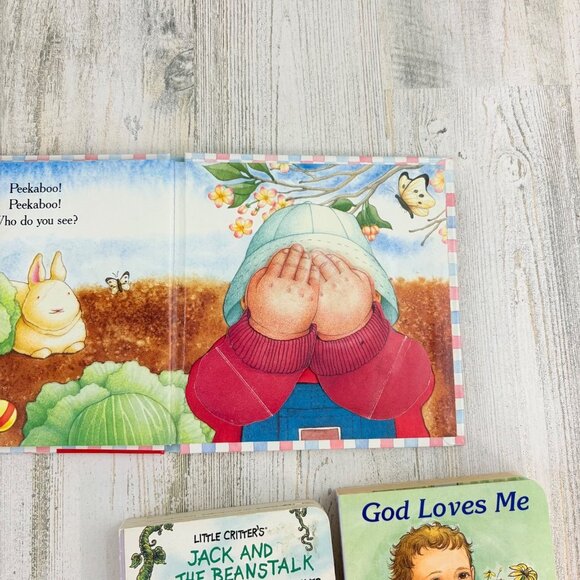 Lot of 3 Vintage Lift Flap Board Books Kids Baby Little Critter Peekaboo Bunny - Picture 3 of 10